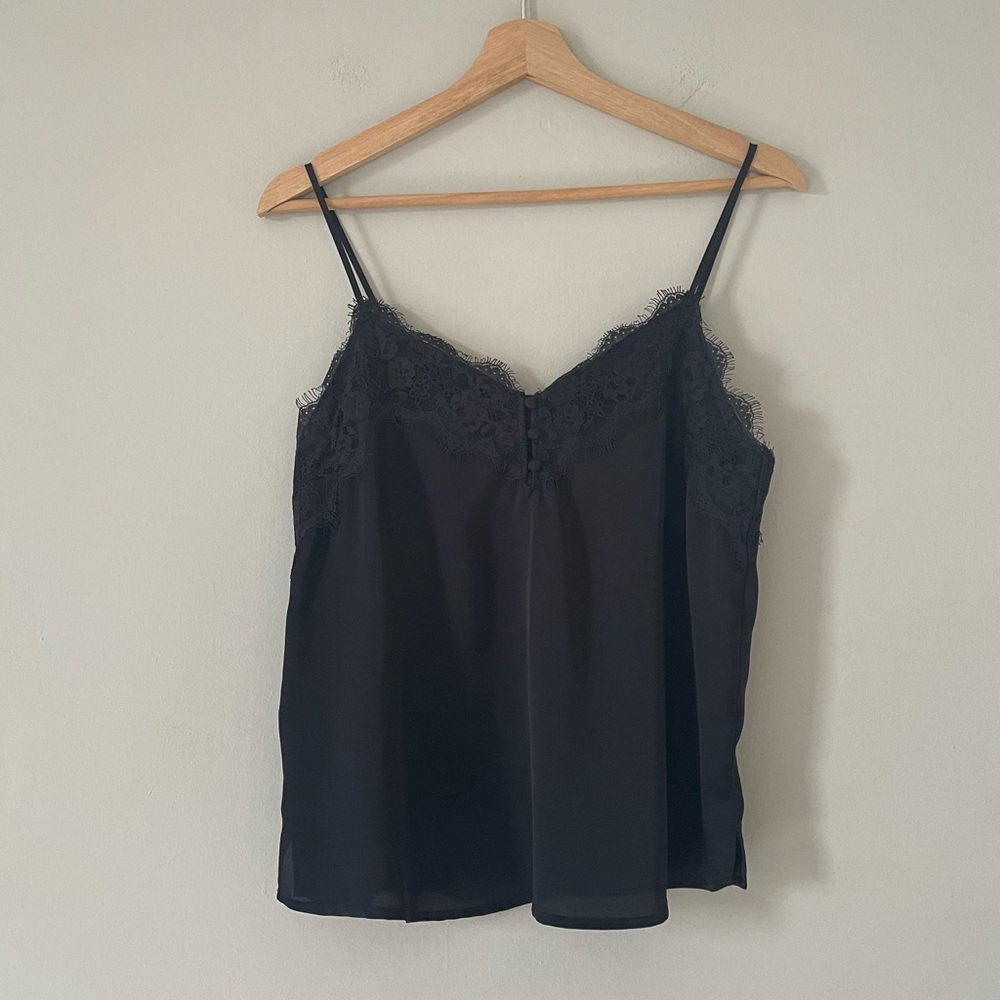 Abercrombie & Fitch Black Lace Detail Tank Top